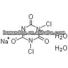 Available Chlorine Content 56%min,C3Cl2N3NaO3.2(H2O),Dichloroisocyanuric acid sodium salt dihydrate